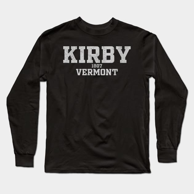 Kirby Vermont Long Sleeve T-Shirt by RAADesigns